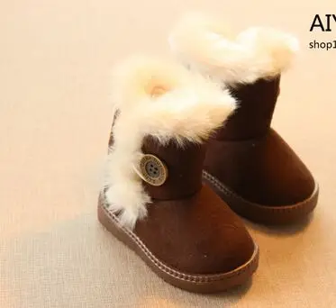 2016 зимние детские ботинки Толстая Теплая обувь для мальчиков и девочек с
