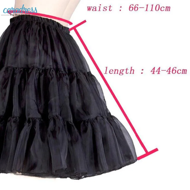 Розовый Черный Красный Белый Подъюбник Туту Underskirt для Женщин Мини-Юбки Оборками