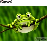 dispaint full squareround drill 5d diy diamond painting animal frog scenery embroidery cross stitch 5d home decor a10977