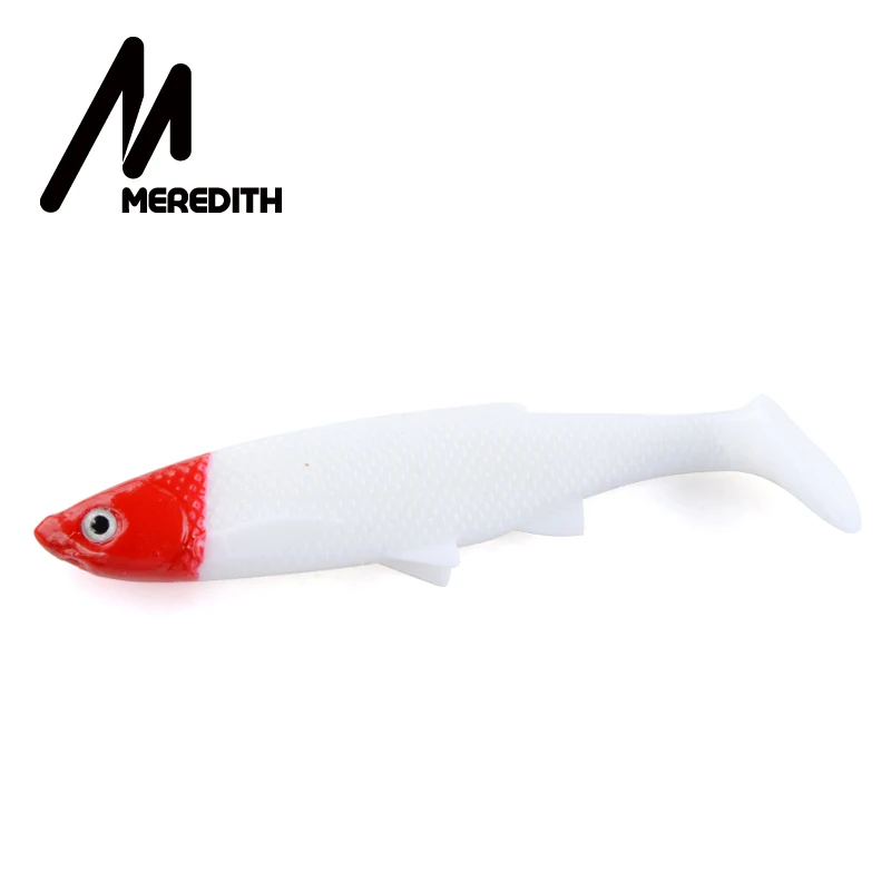 I MEREDITH 4,7" Bleak Paddle Tail 14,5 г 4 шт 120 мм мягкие приманки для рыбалки 3D глаза T Tail искусственные приманки пластиковые приманки для ловли щуки - Цвет: I