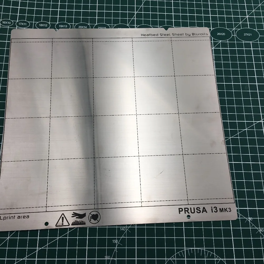 1 шт. Reprap Prusa i3 Mk3 Mk52 Рессорная сталь лист Тепло Кровать супер тонкий каблук 3D-принтеры печать Buildplate Быстрая