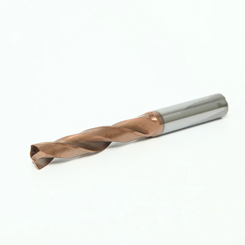 KLOT High Quality HRC65 Coolant Thru Tin Coated Solid Carbide Twist Drill Bit 5xD with 2 Internal Coolants holes 3.3mm-12mm | Инструменты