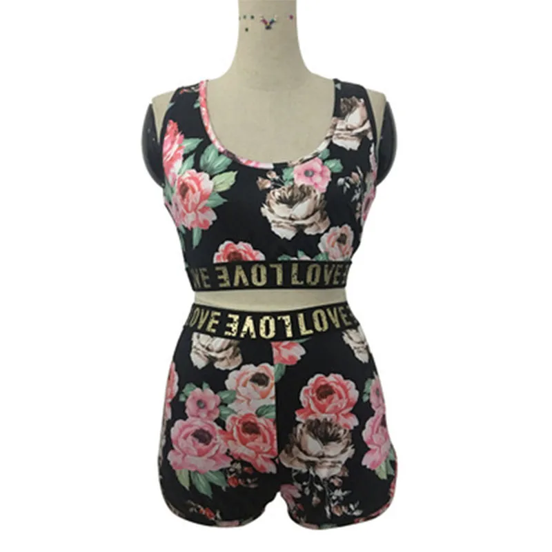 Лето 2019 г. Новые женские спортивные наборы для ухода за кожей с модным принтом 2