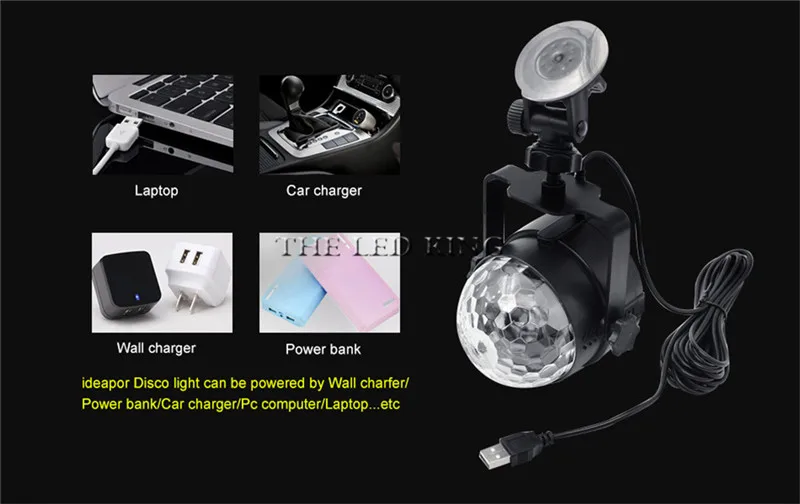 ИК-пульт дистанционного мини USB 5 в RGB 6 Вт 9 Вт светодиодный кристалл магический шар сценический эффект лампа вечерние диско-клуб DJ световое шоу Lumiere