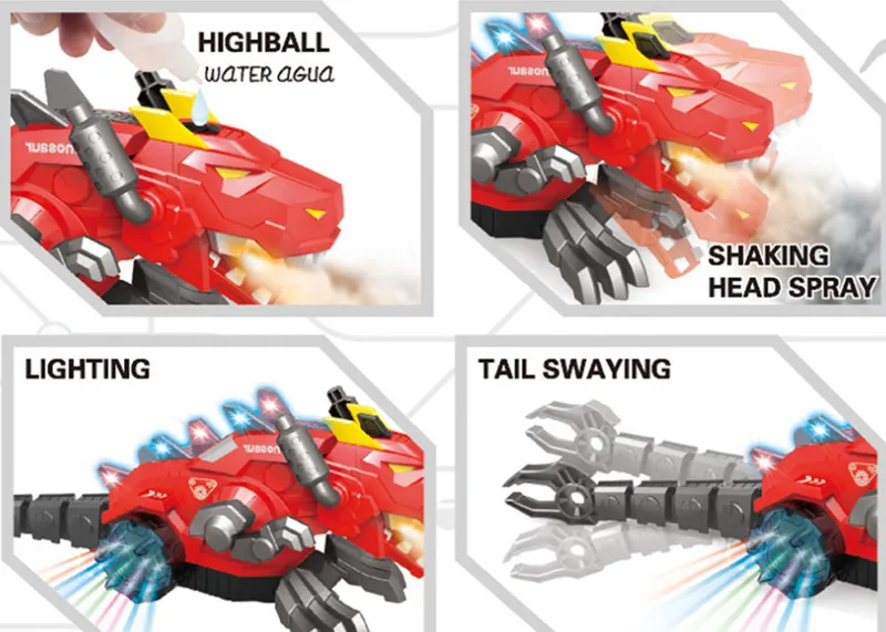 Multifunction Electric Toys Spray Dinosaur Music Electronic Pet Christmas New Year Gifts |