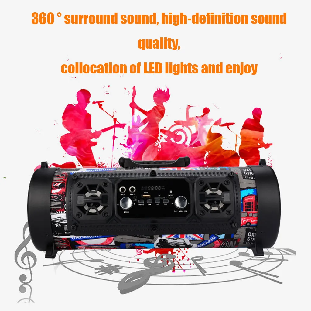 Portable Speaker Bluetooth FM Radio Is KTV 3D Audio System Subwoofer Bar | Электроника