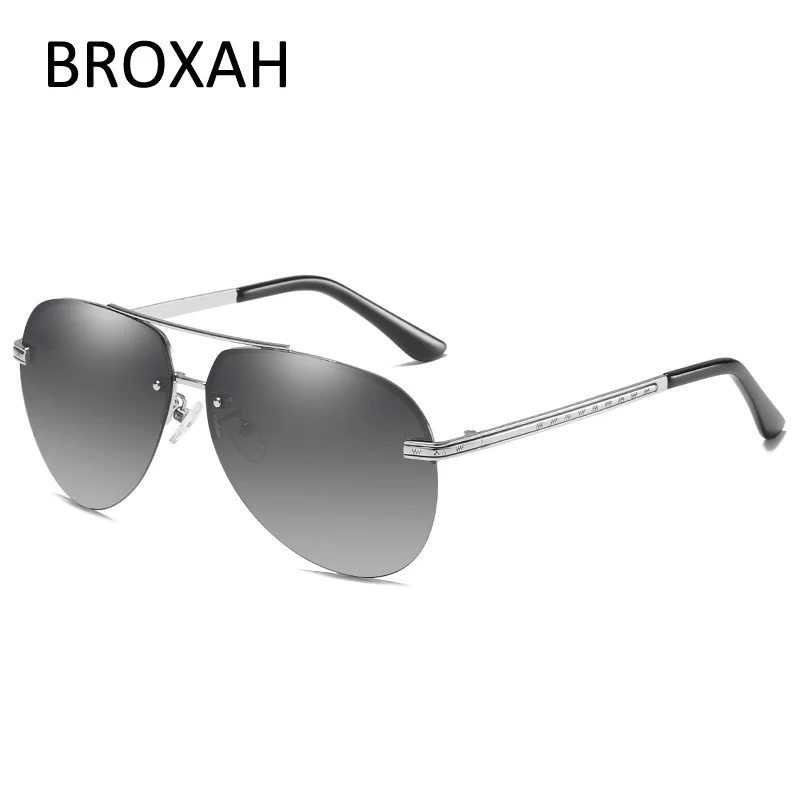 Мужские поляризационные очки в стиле ретро для вождения Овальные металлические