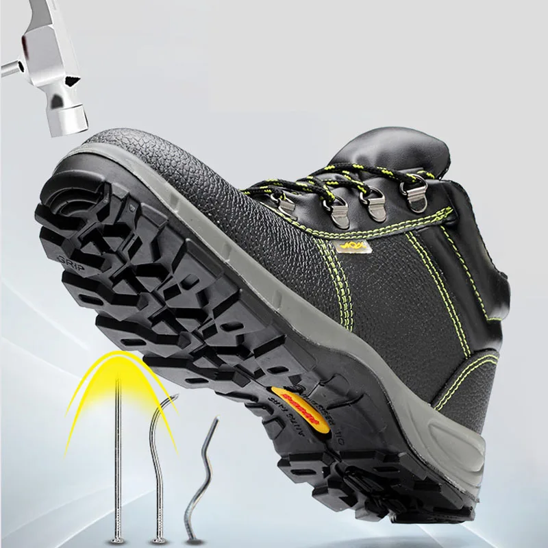 Мужские безопасные ботинки со стальным носком зимняя обувь теплые мужские с