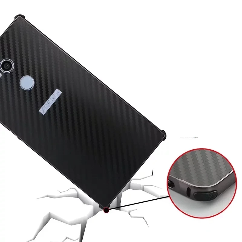 Алюминиевый чехол из углеродного волокна для Sony Xperia L2 XA2 ультра ударопрочный