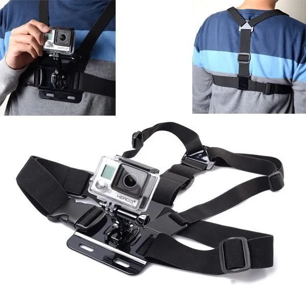 Бесплатная доставка Go Pro аксессуары эластичный нагрудный ремень крепление Chesty