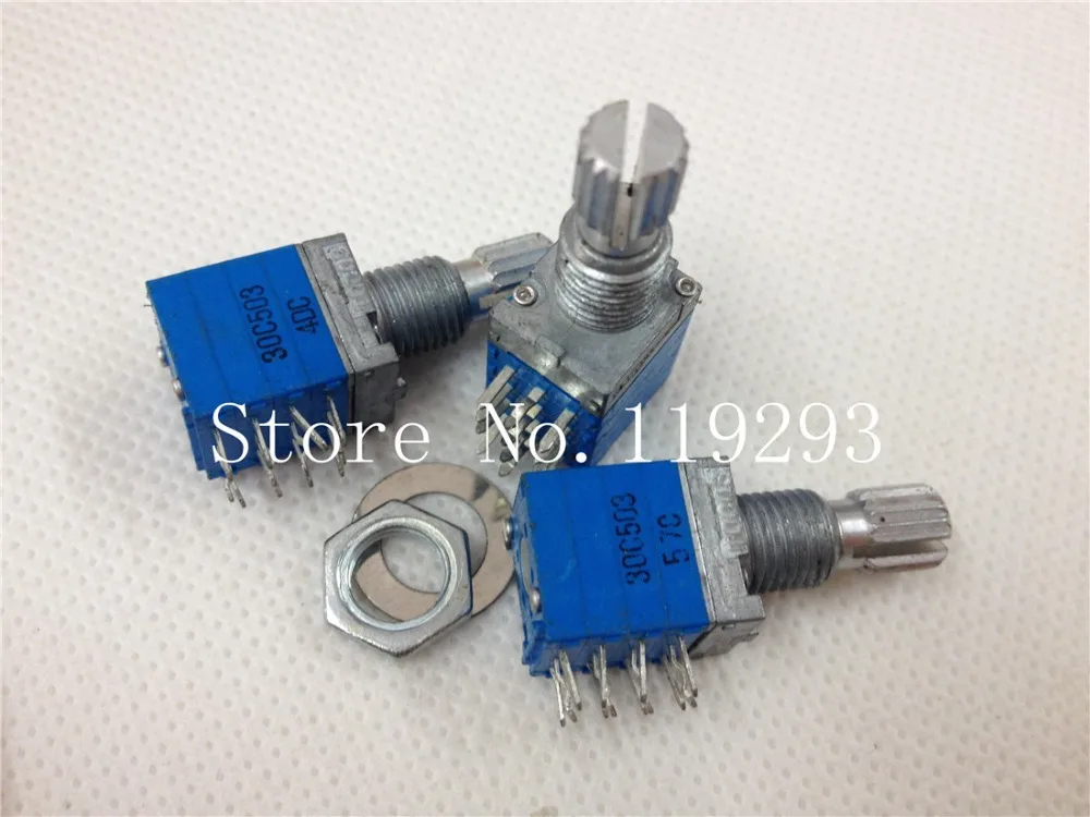 [BELLA]Special TOCOS RK097 9011 четырехкратный шаговый потенциометр C50K C50KX4 15 мм вал с 40 точками