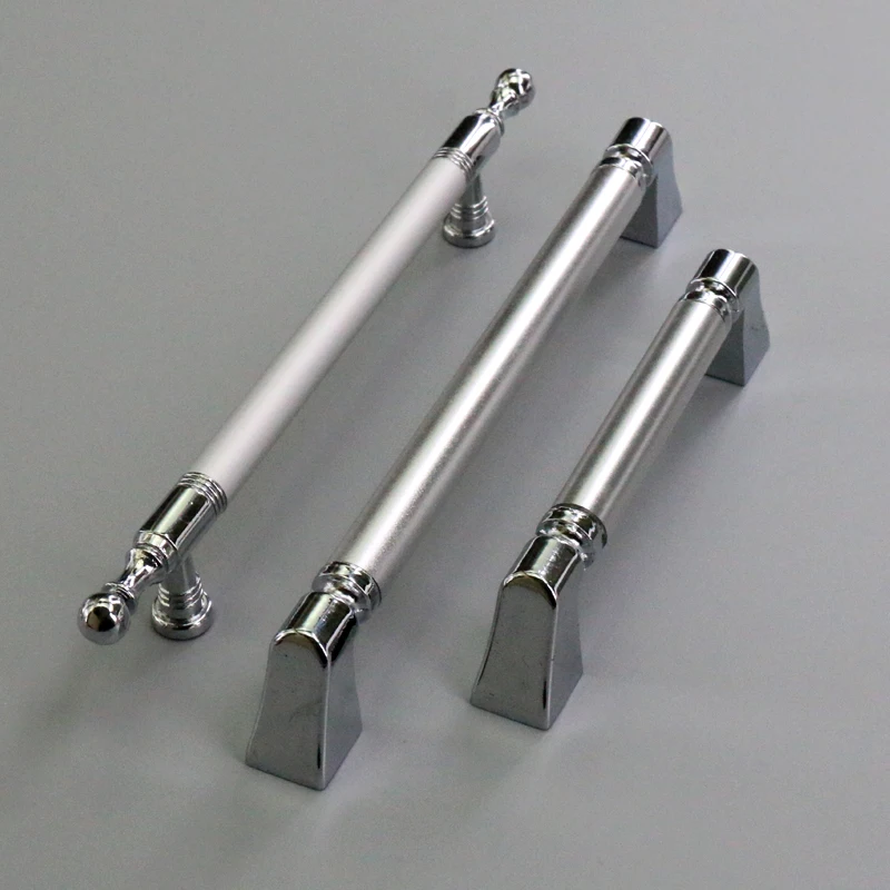 1X современные ручки для выдвижных ящиков из алюминиевого сплава кухонного шкафа