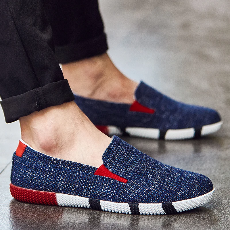 GUDERIAN New Men Flat Shoes Fashion Canvas Casual Man Breathable Soft Loafer Espadrilles Sapatilla Hombre | Обувь
