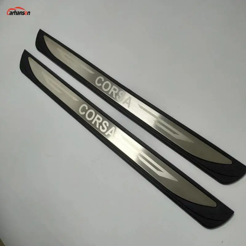 Для авто аксессуары для OPEL Vauxhall CORSA Mk IV 2014 2015 2016 2017 2019 двери из нержавеющей стали