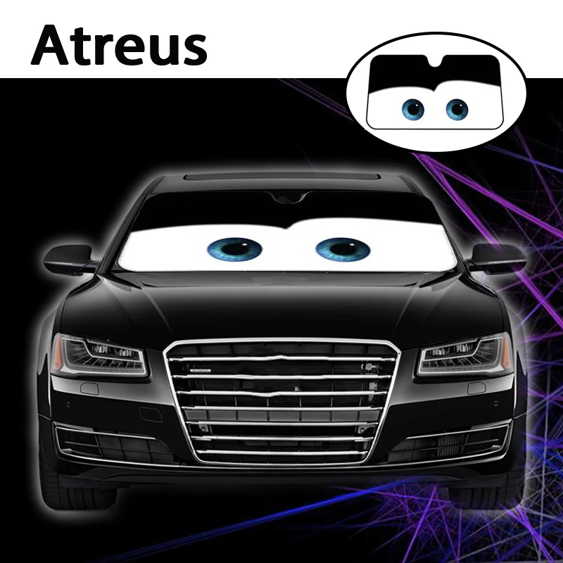 Atreus 1 шт. мультяшное автомобильное окно лобовое стекло крышка ветрового стекла