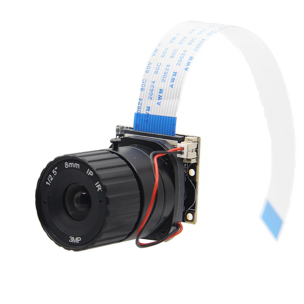 Raspberry Pi камера/5MP 8 мм фокусное расстояние ночное видение NoIR камера доска с IR-CUT для Raspberry Pi 3 Model B/2B/B+/Zero(w