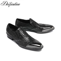 formal business black dress shoes calzado hombre square toe office shoes mens flats oxfords slip on leather shoes mens casual