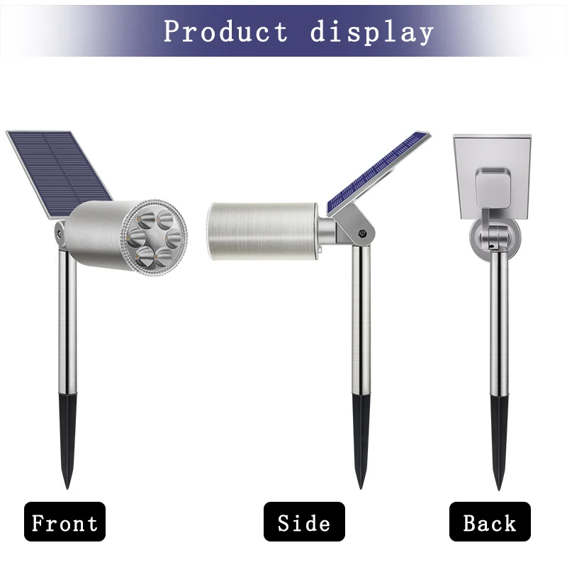 Водонепроницаемый уличный точесветильник светильник на солнечной батарее 6