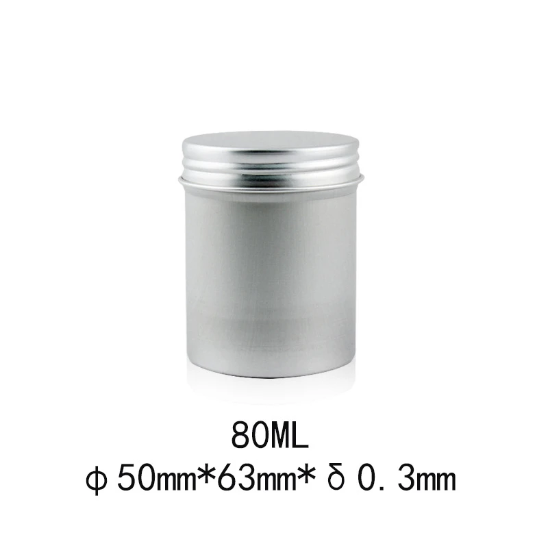 

12 Pack 80ml Tin Cans Screw Top Round Metal Lip Balm Tins Containers Balm Tin Storage Jar Containers with Screw Cap for Lip