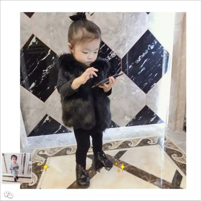 Коллекция 2018 года осенне зимний новый детский жилет из искусственного меха