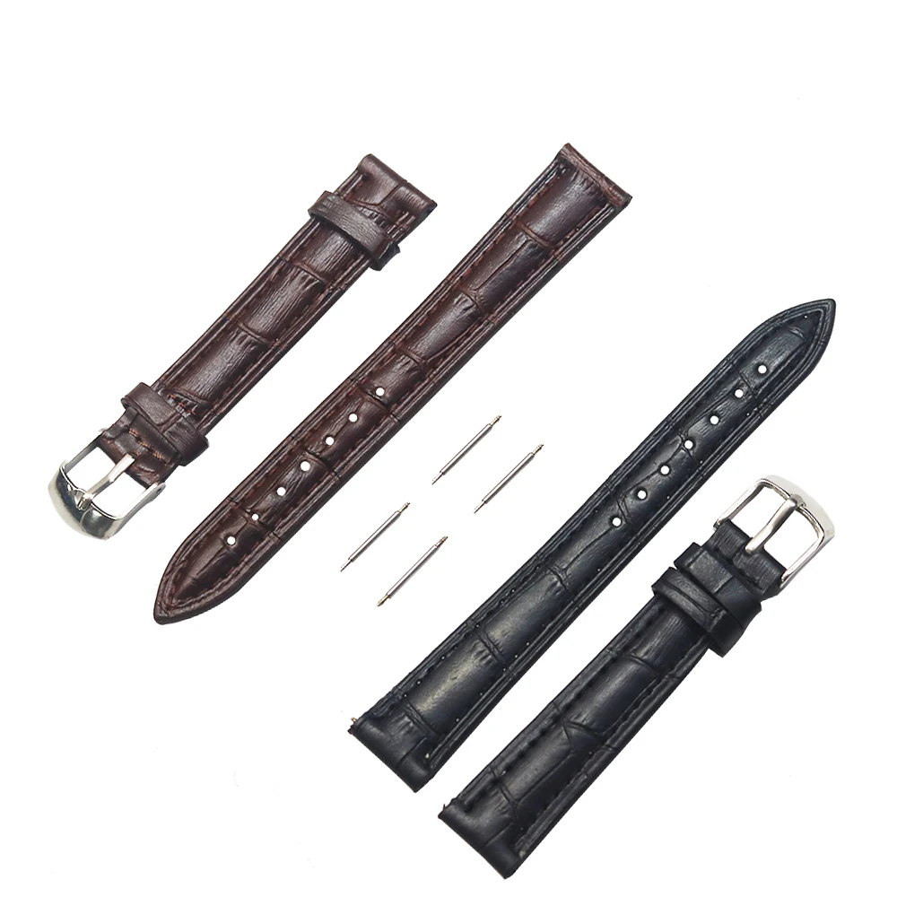 Новый ремешок для часов браслет черный коричневый Ремешки наручных из