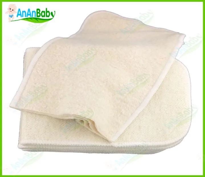 Органическая Конопля 20pcs 4 слоя конопли Вставки Многоразовые детские ткани вкладыши для подгузников