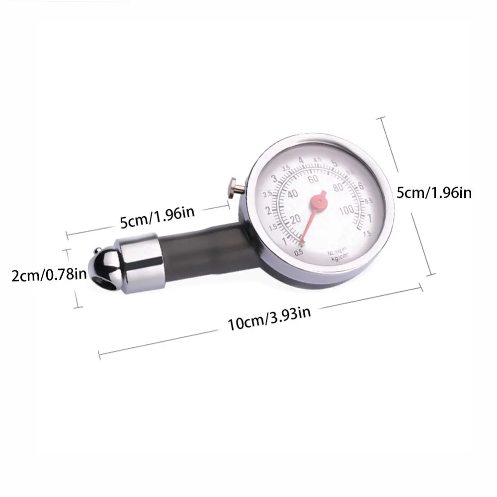 Auto Metal Truck Racing Car Tire Air Pressure Gauge Automobile Tyre Meter Vehicle Tester Monitoring System Measuring Tool Tyres |