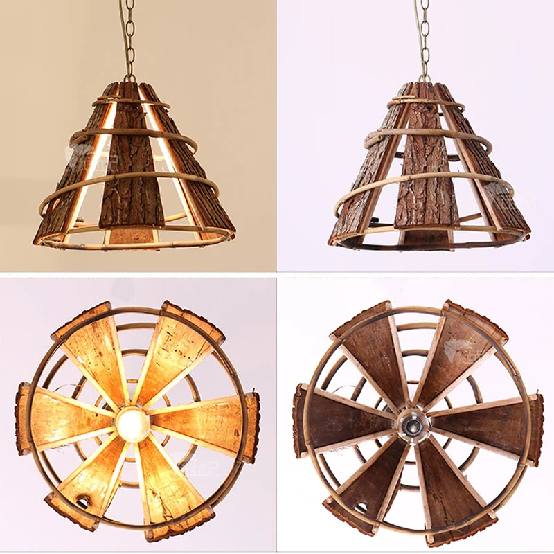 SGROW ручной работы бамбук подвесные светильники с E27 лампы Освещение в помещении