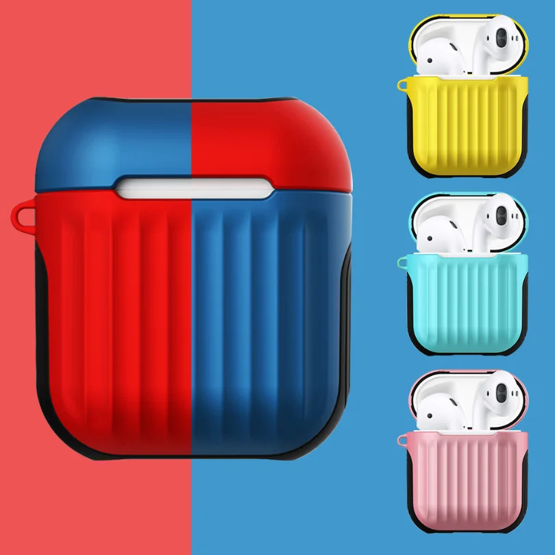 Мини Airpods чехол для Apple противоударный наушников беспроводной Bluetooth коробка Air Pods