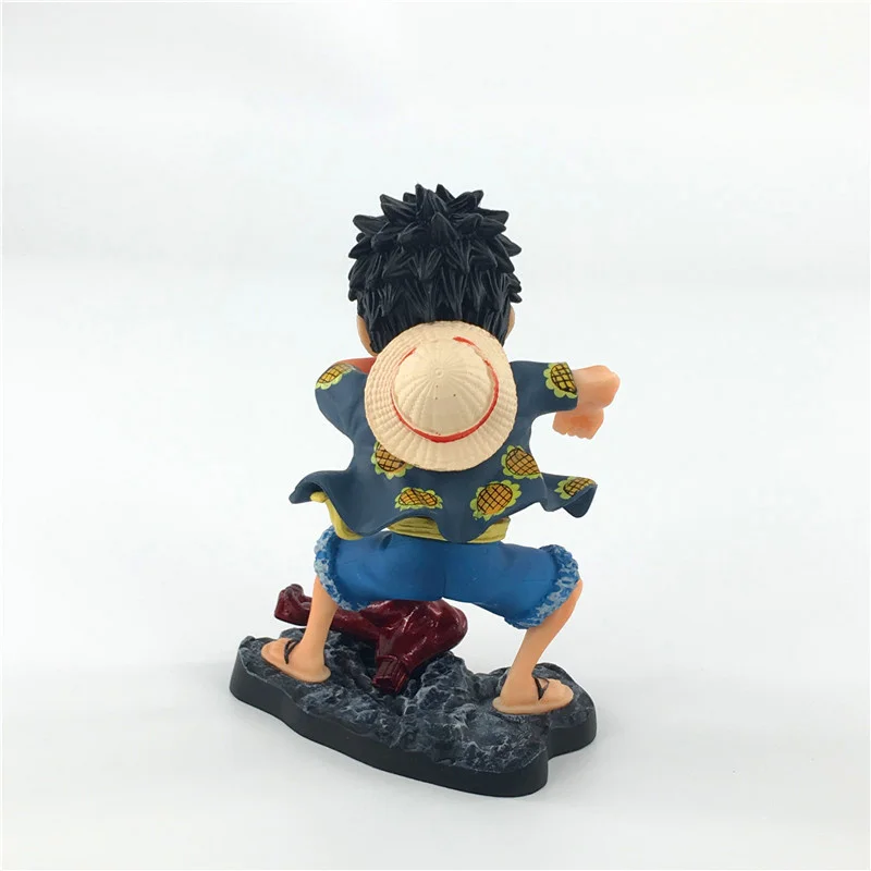 13CM One Piece Monkey D Luffy Action Figure PVC Statue Hat Captain Ver Model Car Decoration Toy Gift H469 | Игрушки и хобби