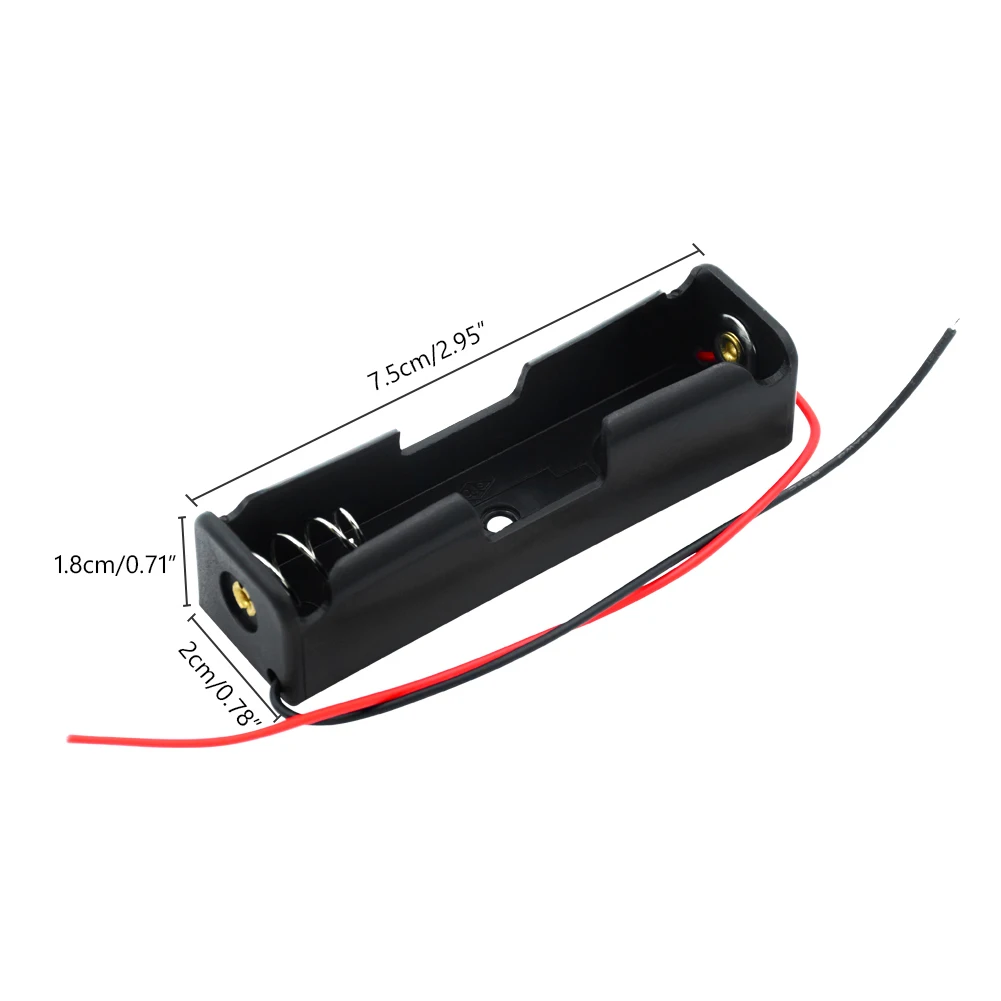 Чехол для хранения аккумуляторов 18650 из АБС пластика коробки с проводными