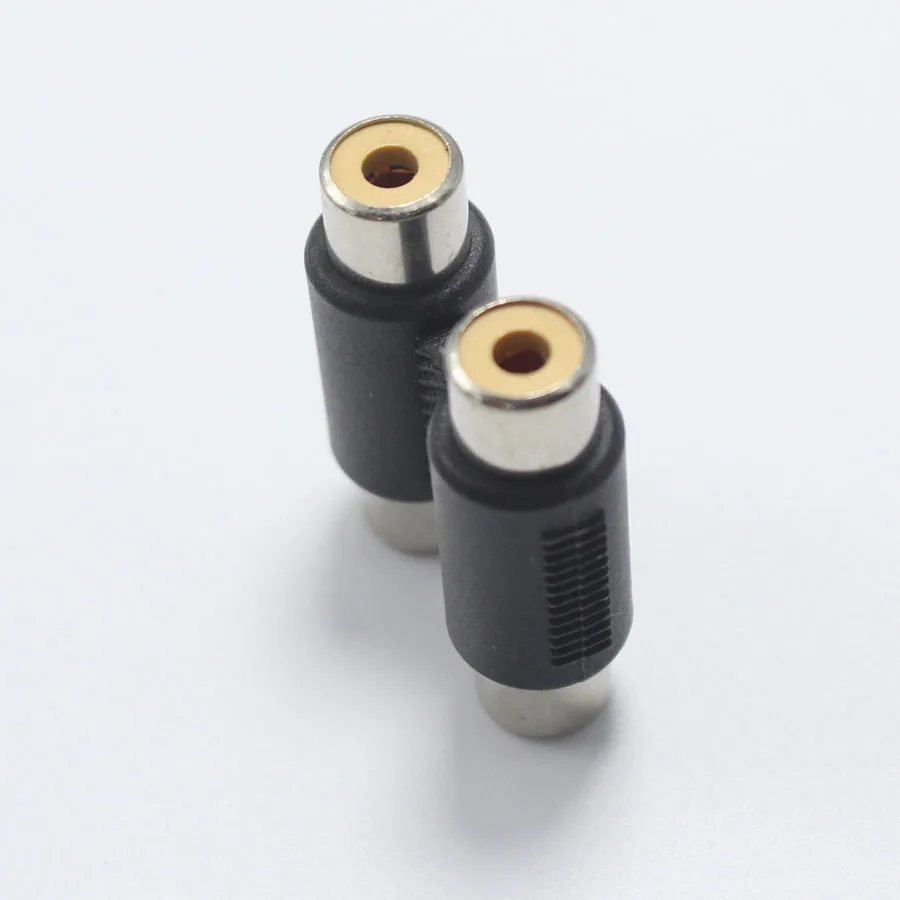 2 шт. 2Pin RCA Inline Coupler Female Plug AV Adapter F/F Коннектор to Joiner для камеры видеонаблюдения|rca