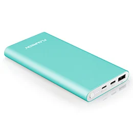Floureon 12000 мАч power Bank с 3а быстрой зарядкой Портативный банк питания с Lightning type C вход для iphone 8 Plus iPad samsung - Цвет: Mint Green