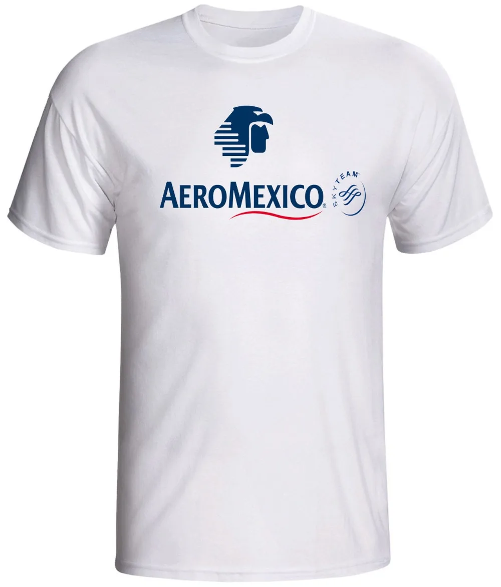 Новинка 2019 мужская рубашка Aeromexico классические футболки с винтажным логотипом