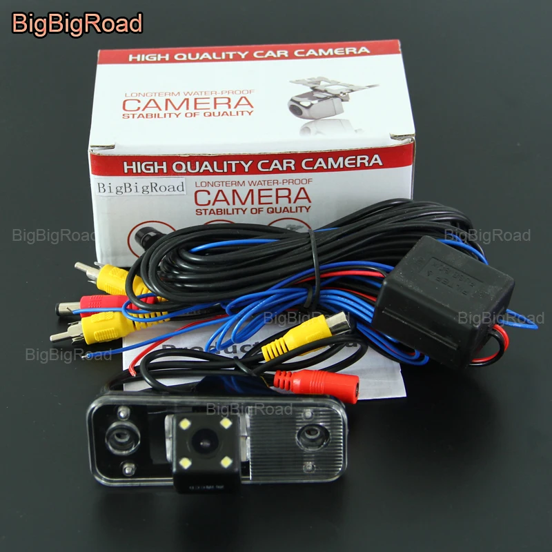 

BigBigRoad Car Rear View Reversing Backup Camera With Power Relay / Filter For Hyundai New Santafe Santa Fe / Azera / IX45