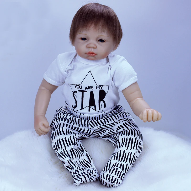 Reborn Boy куклы 22 &quot53 см силиконовые для новорожденных и малышей Bebe Boneca Menino детские