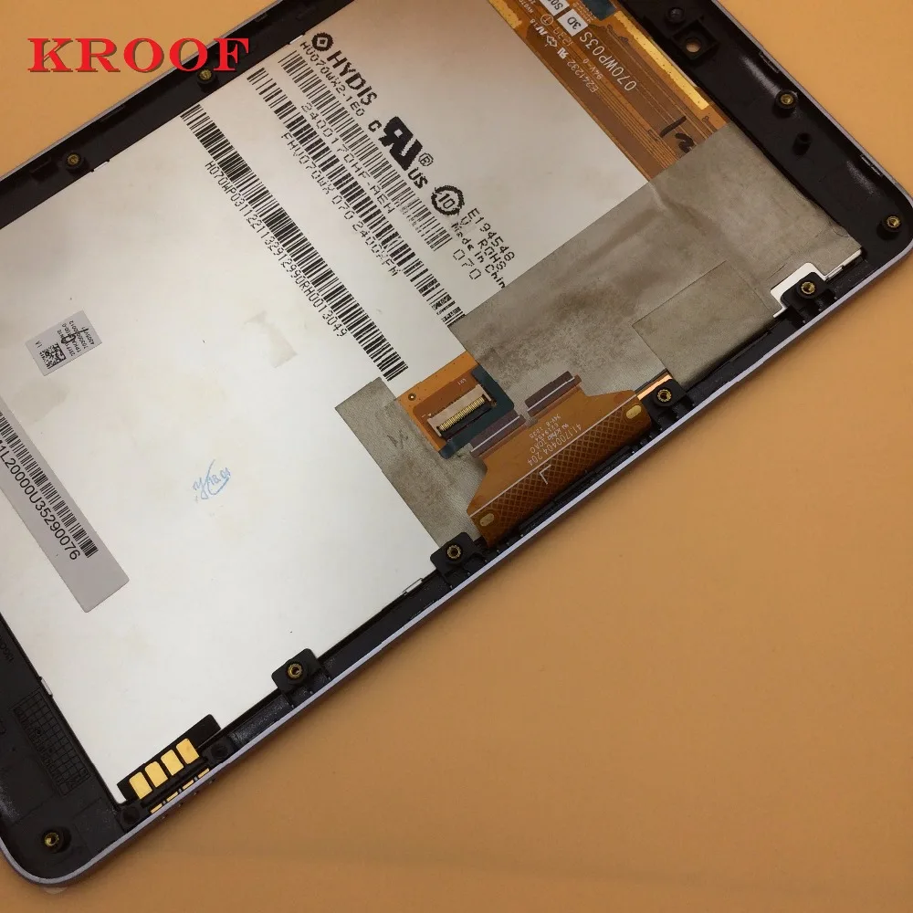 KROOF для ASUS Google nexus 7 1st Gen 2012 ME370 ME370T сенсорный экран дигитайзер стекло с ЖК дисплеем