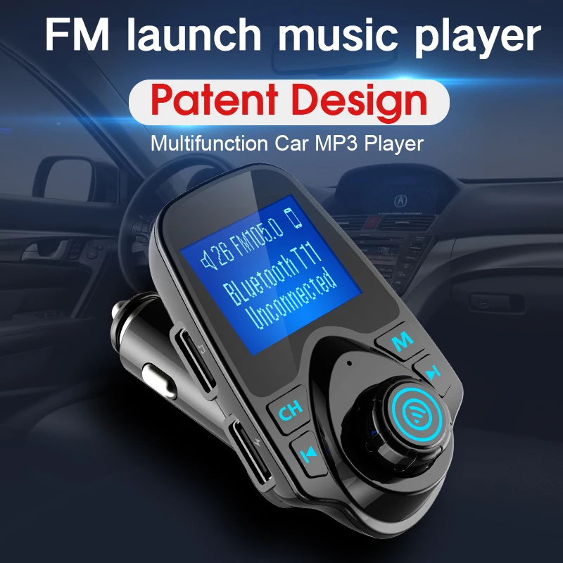 Автомобильный MP3 Bluetooth плеер FM передатчик TF карта U диск без потерь музыка aux аудио приемник Bluetooth автомобильный комплект USB Автомобильное зарядное устройство