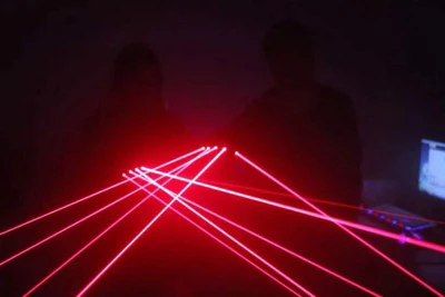 Пользовательские лазерные перчатки светодиодный светильник Железный человек