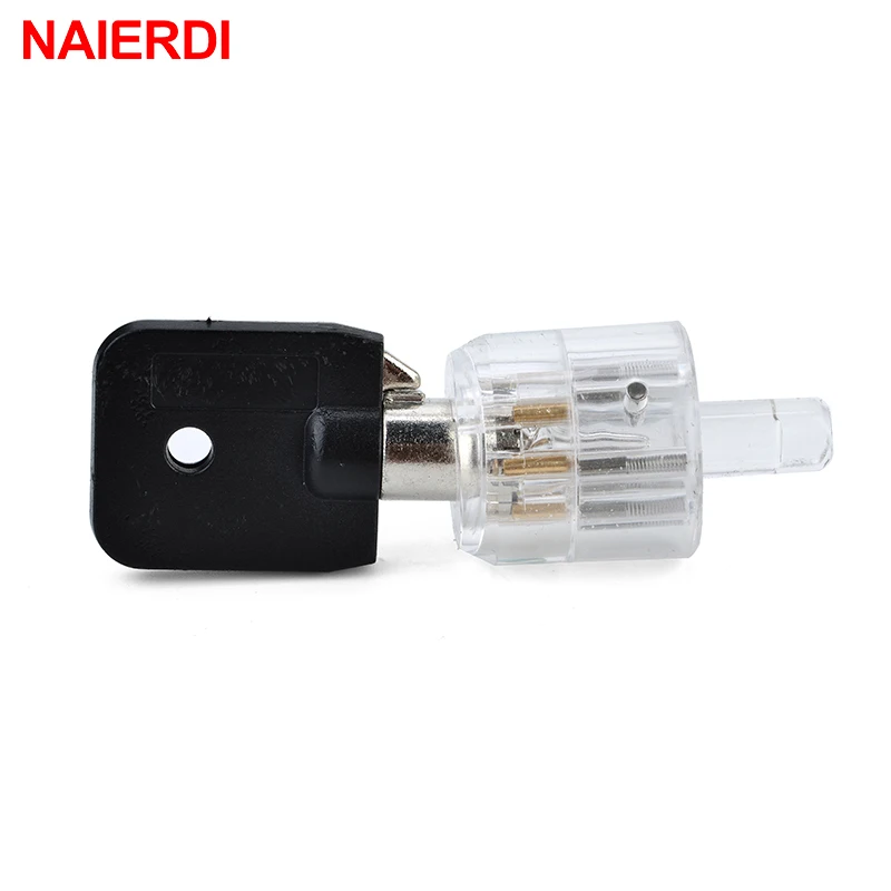 NAIERDI тренировочный замок семиядерный цилиндр прозрачный видимый выбор Cutaway