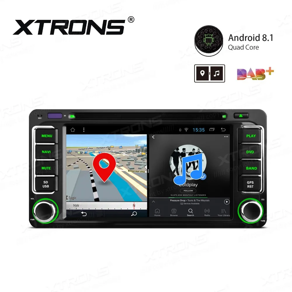 XTRONS 6 2 &quotAndroid 8 1 автомобильный dvd плеер GPS радио DAB для Toyota RAV4 VIos Hilux Terios Avanza фортунер