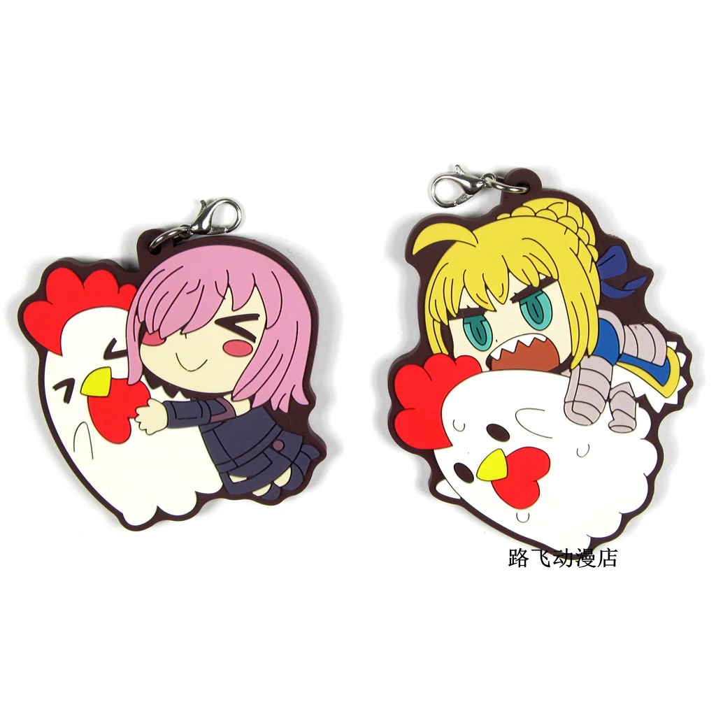 Экшн фигурка FGO из аниме Fate/Grand Order модель Saber Mash Kyrielight/matt Kyrielight резиновый брелок