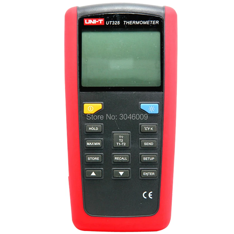 UNI-T UT325 контактный термометр термопара цифровой термометр высокий предел/низкий предел сигнализации хранения данных USB передачи данных