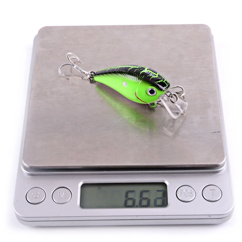 1 шт. кривошипная рыболовная приманка 55 мм 6 59 г искусственная жесткая воблеры 3D