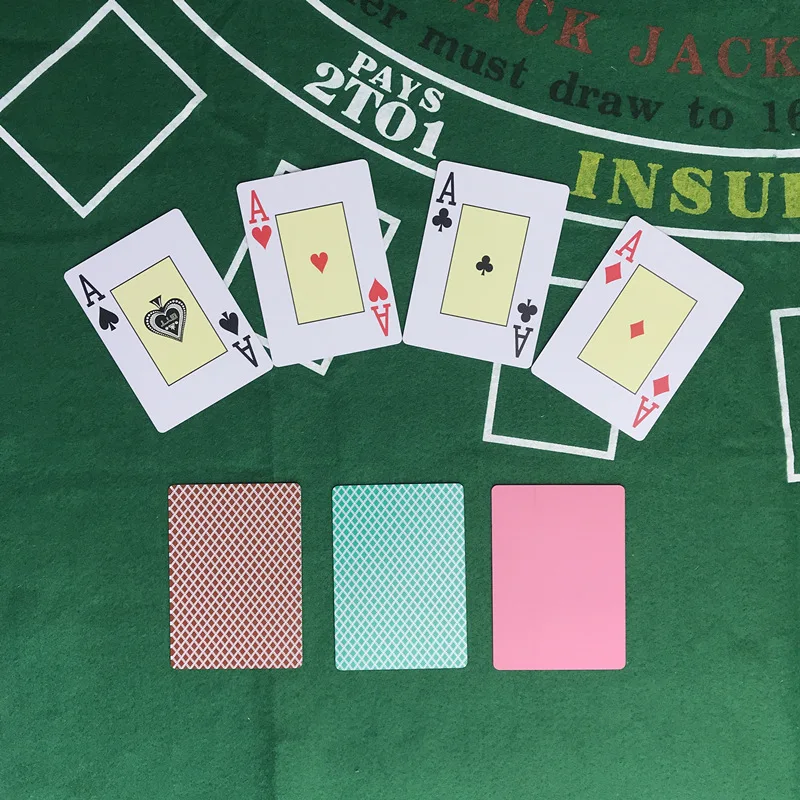 Пластиковые игральные карты Easytoday 2 шт./компл. из ПВХ баккара Техасский Холдем