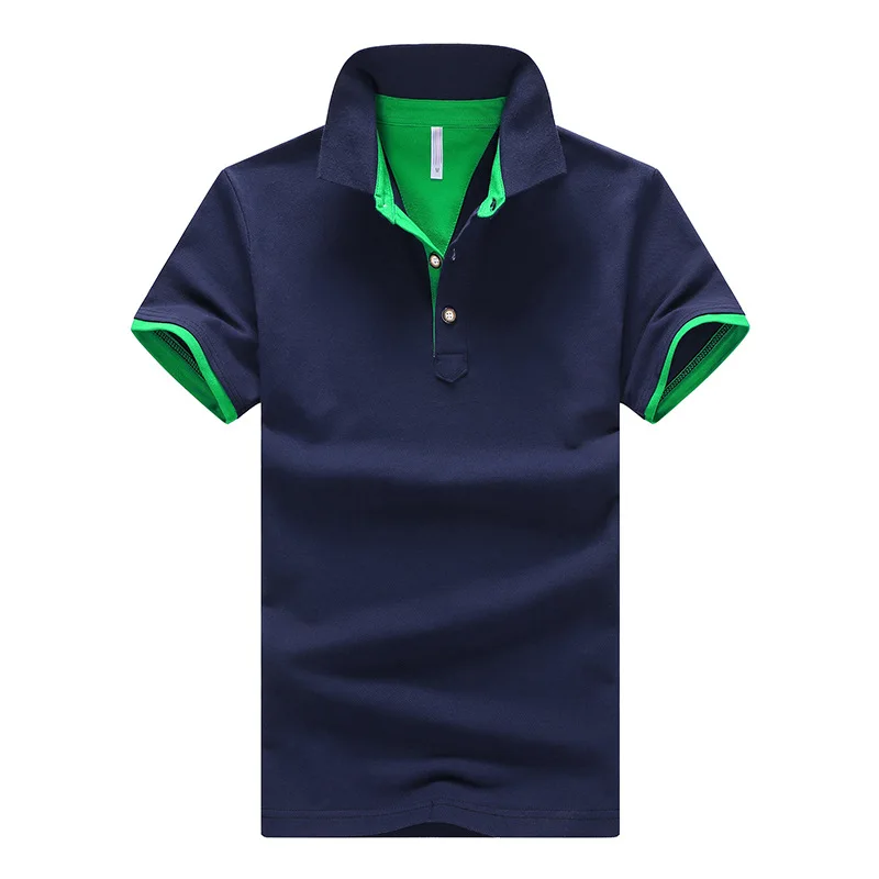 Модная мужская рубашка поло новое поступление 2017 летняя модная однотонная