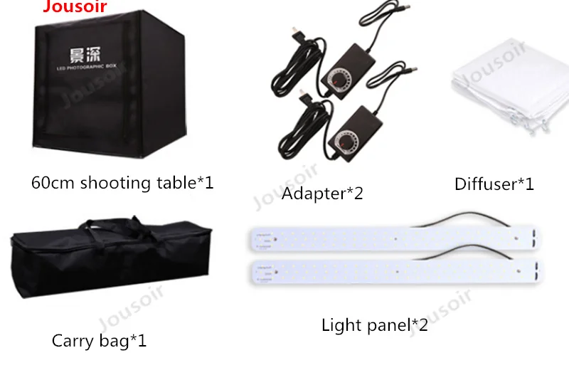 LED studio set 60 см Профессиональный световой короб для фотосъемки простой портативный