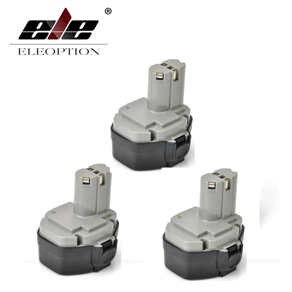 ELEOPTION 3 шт. 3000 мАч 14 4 В 0 Ni MH Замена Батарея для MAKITA 1420 1422 1433 1434 1435F 193158 3|battery for makita|battery