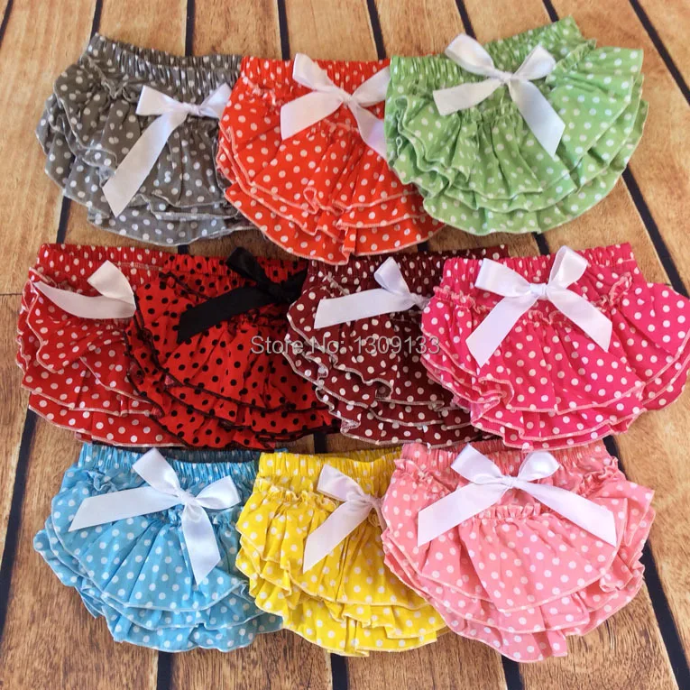 Платье для маленьких девочек с узором в горошек Пестрые брюки шаровары