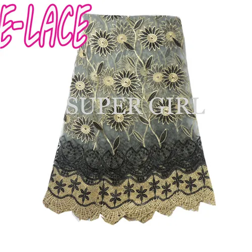 2017 новое прибытие высокого качества в африканском стиле золотой шнур кружева